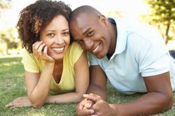 A couple spending quality time together outdoors